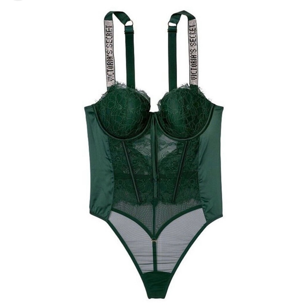 VICTORIA'S SECRET Lightly Lined Logo Shine Strap Teddy S